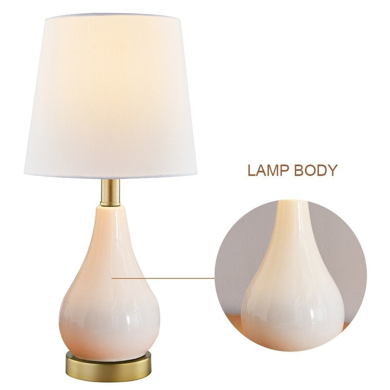 17.5 Table Lamp Set with USB (Set of 2)