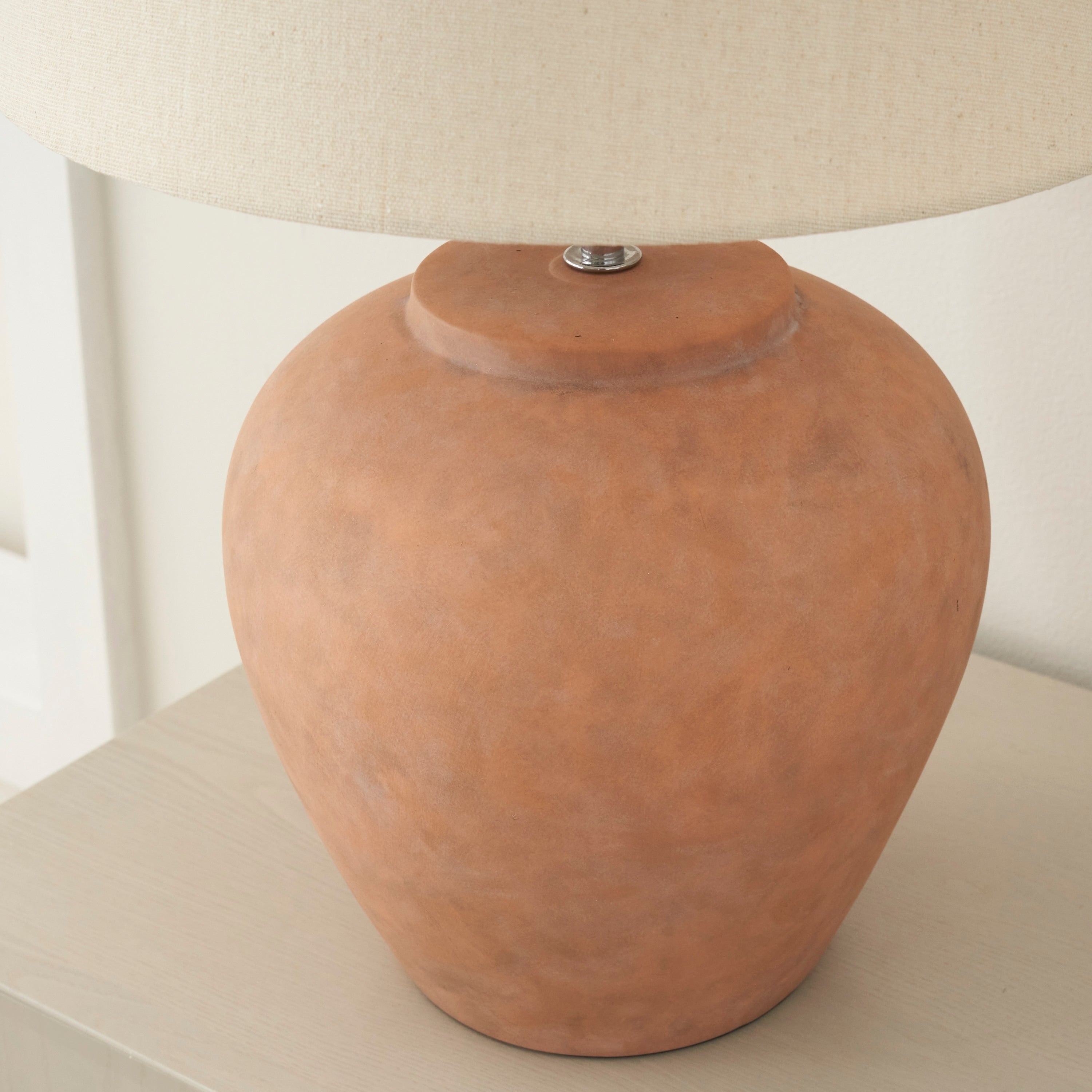 Nourison 20 Rustic Ceramic Pot Table Lamp