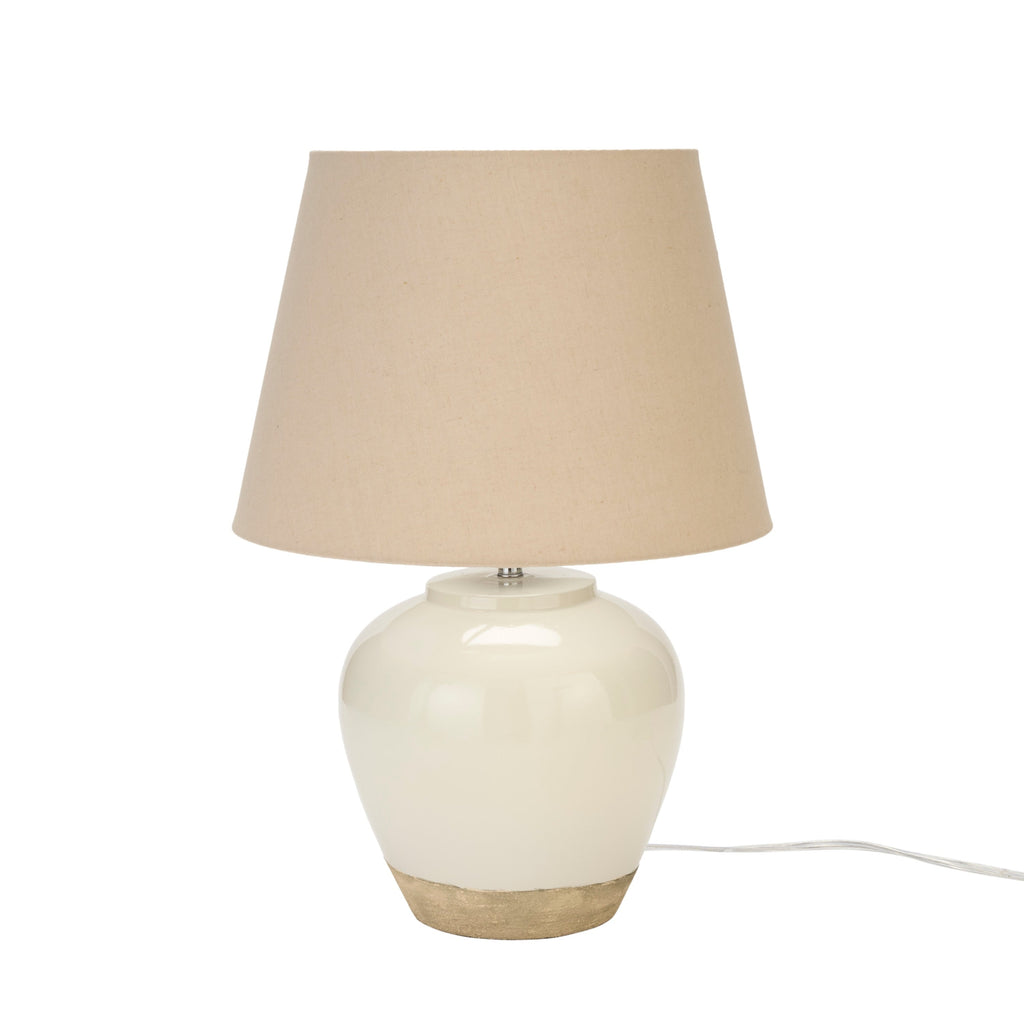 Nourison 20 Rustic Ceramic Pot Table Lamp