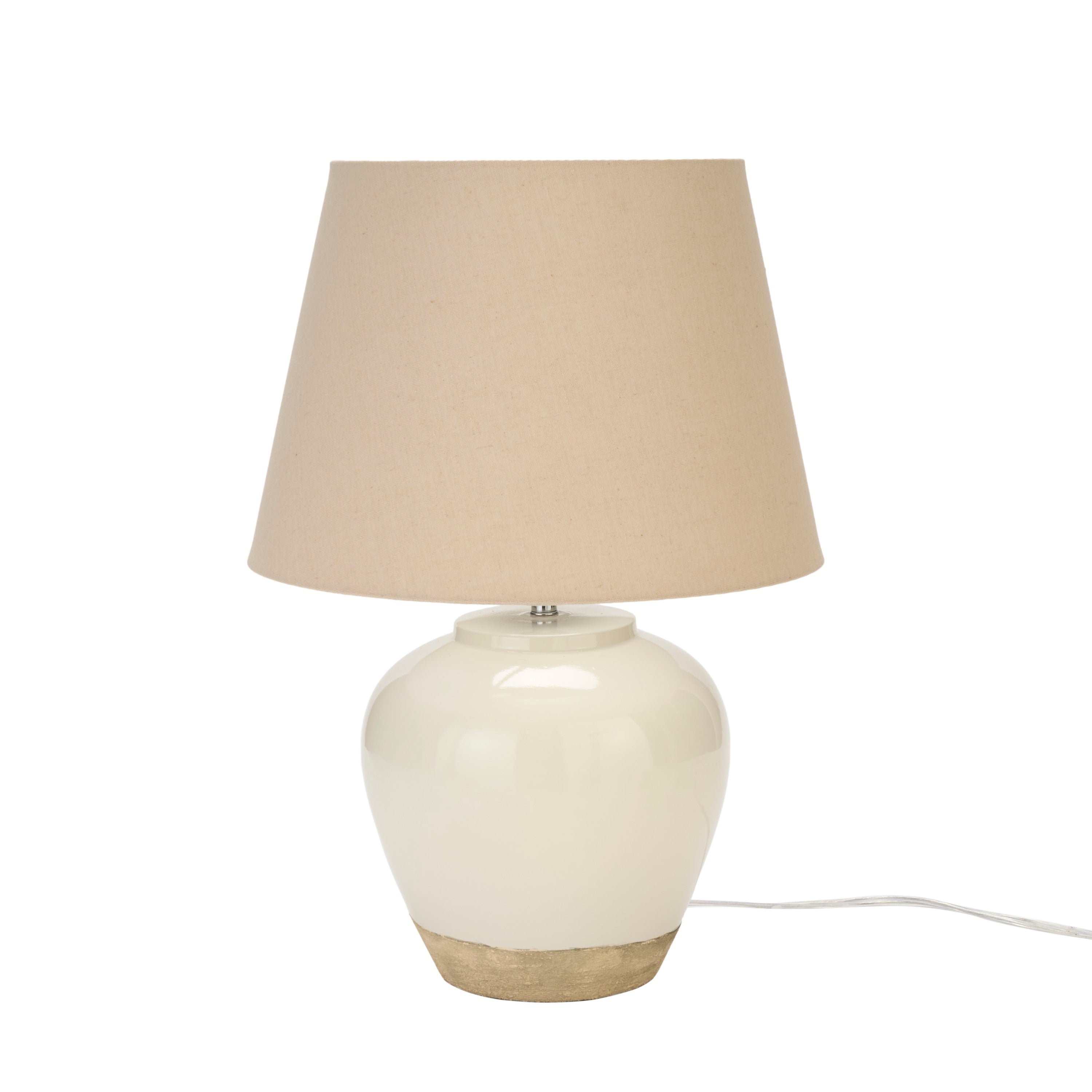 Nourison 20 Rustic Ceramic Pot Table Lamp