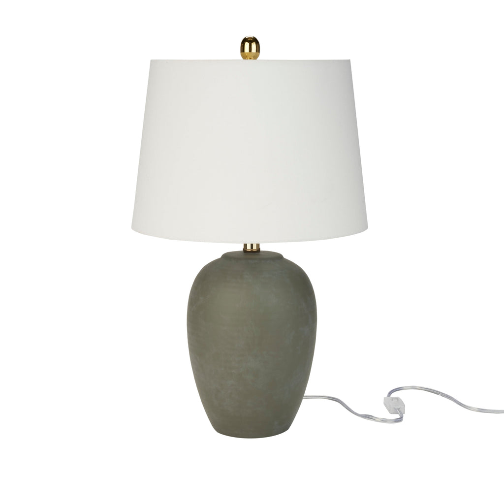 Nourison 23 Unglazed Ceramic Jar Table Lamp
